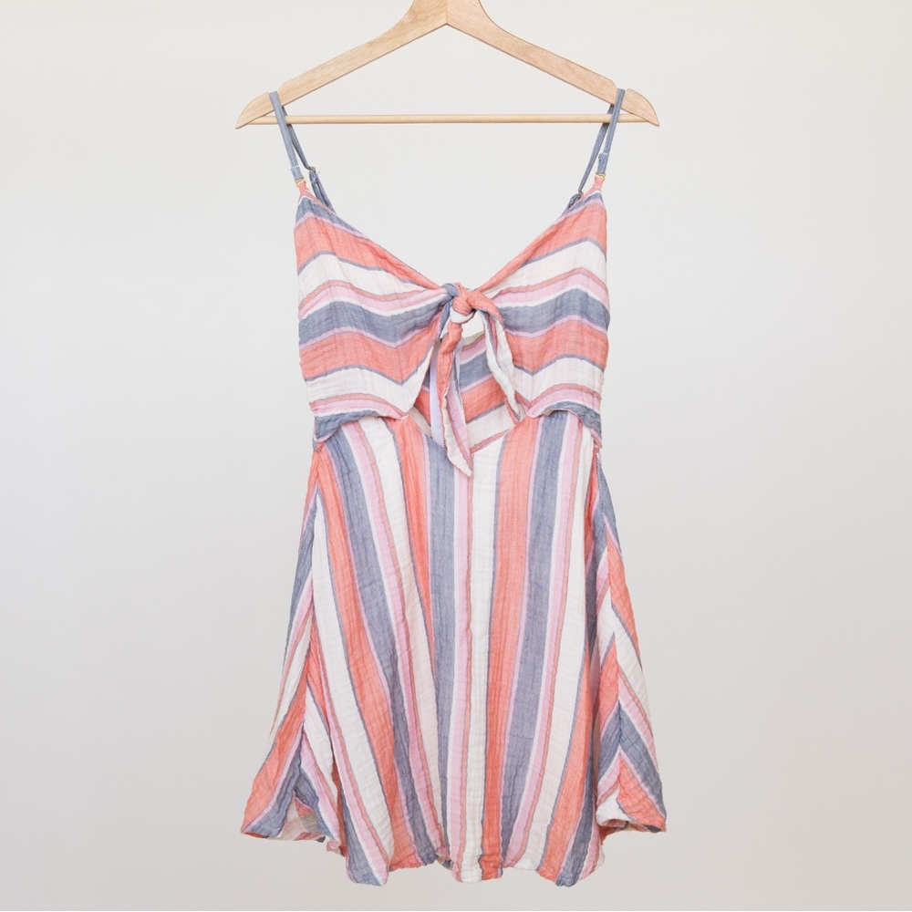 Beach Riot Striped Mini Dress Red White Blue